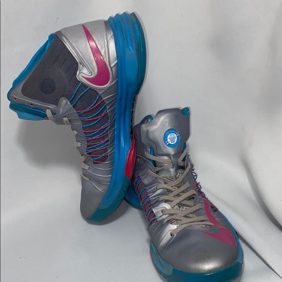 Nike Lunar Hyperdunk Grey/Fireberry-Dynamic Blue - Picture 8 of 8